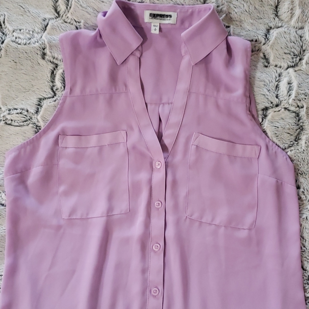 Express lavender loose top